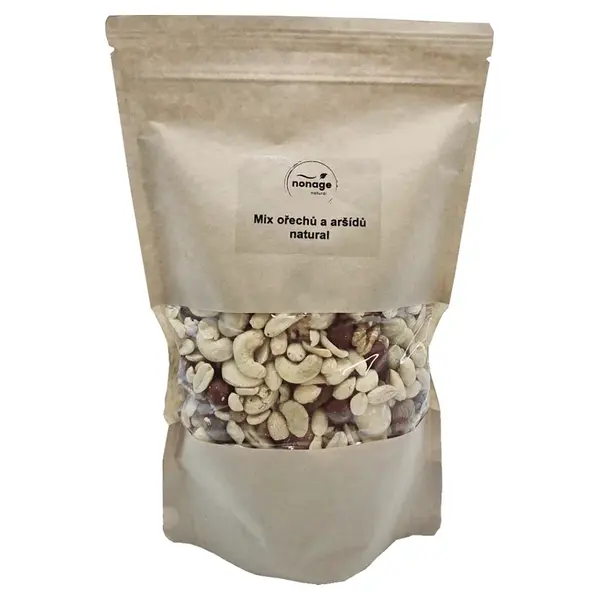NONAGE Mix ořechů a arašídů natural nesolených 750 g