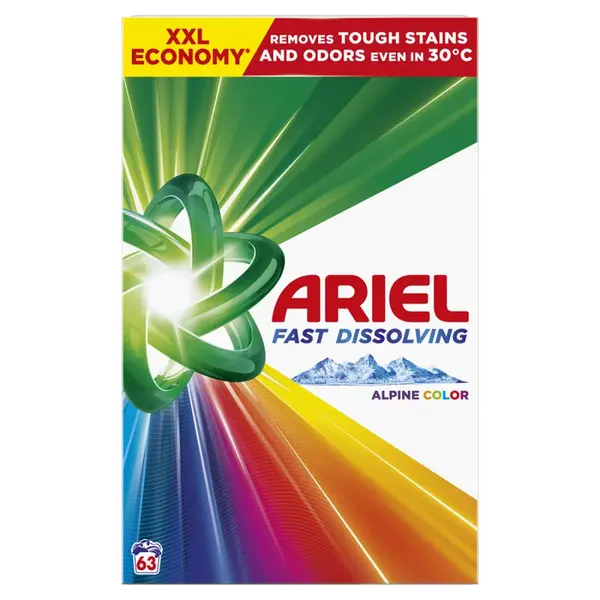 ARIEL Color Prací prášek Box 63 praní 3,465 kg