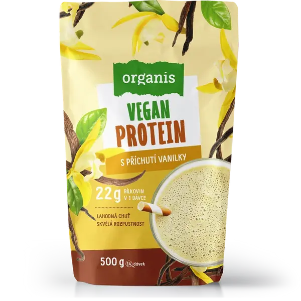 ORGANIS Veganský protein vanilka 500 g
