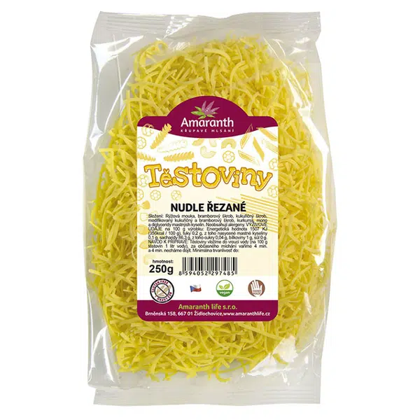 AMARANTH Nudle řezané bezvaječné 250 g