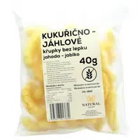 NATURAL JIHLAVA Kukuřično-jáhlové křupky jahoda jablko  bez lepku natural 40 g