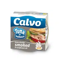 CALVO Sandwich uzený tuňák ve slunečnicovém oleji 142 g