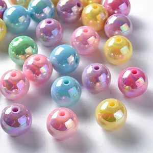 UV Plating Opaque Acrylic Beads