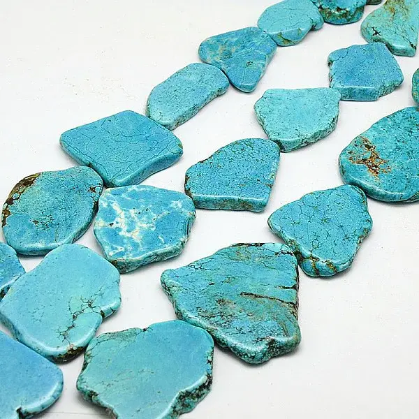 Nuggets Natural Magnesite Beads Strands