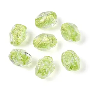 Handmade Foil Glass Beads Strands