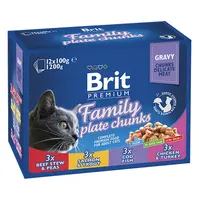 BRIT Premium Family Plate kapsička pro kočky 12 x 100 g