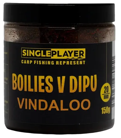 Singleplayer boilies v dipu vindaloo 150 g 20 mm