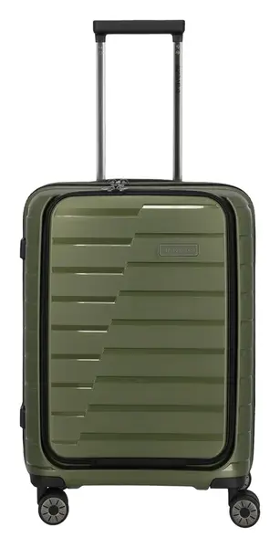Palubní kufr na notebook Travelite Air Base 4w S Front pocket Olive