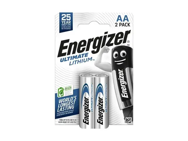 Baterie lithiová AA R6 1,5V ENERGIZER Ultimate 2ks / blistr –40°C