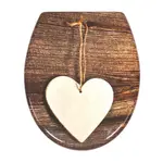 WC sedátko SCHÜTTE Wood Heart Soft Close