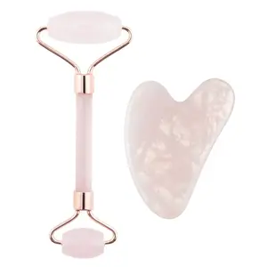 PALSAR7 Masážní váleček a destička Guasha (růženín)