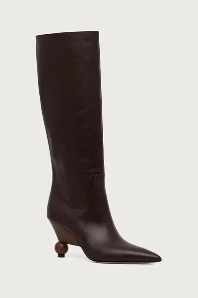 Weekend Max Mara  kozačky nad kolena dámské kožené