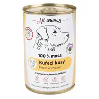 ALL ANIMALS konzerva kuřecí kousky pro psy 400 g