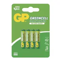 Baterie AAA (R03) Zn-Cl GP Greencell 4ks / blistr
