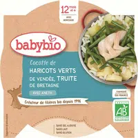 BABYBIO Menu fazolková pánvička se pstruhem 230 g