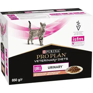 PURINA PRO PLAN Vet Diets UR St/Ox Urinary Salmon kapsička pro kočky 10x85 g