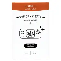 KONOPNÝ TÁTA CBD náplasti 100mg 10 kusů