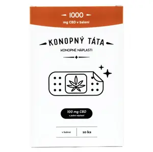 KONOPNÝ TÁTA CBD náplasti 100mg 10 kusů