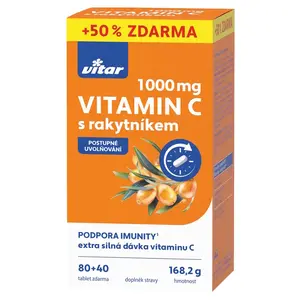 VITAR Premium Vitamin C 1000 mg s rakytníkem 120 tablet