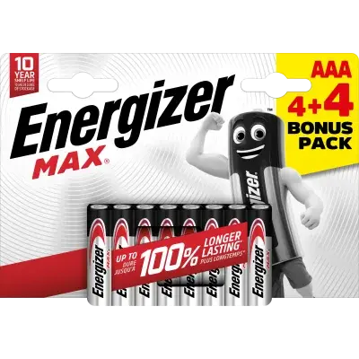Energizer MAX AAA 4+4 zdarma