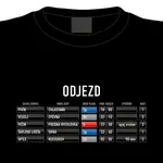 Tričko ODJEZD - jízdní řád legendárního večírku, XL