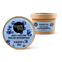 ORGANIC SHOP Tuhý šampon pro blond vlasy Borůvka a bambucké máslo 60 g