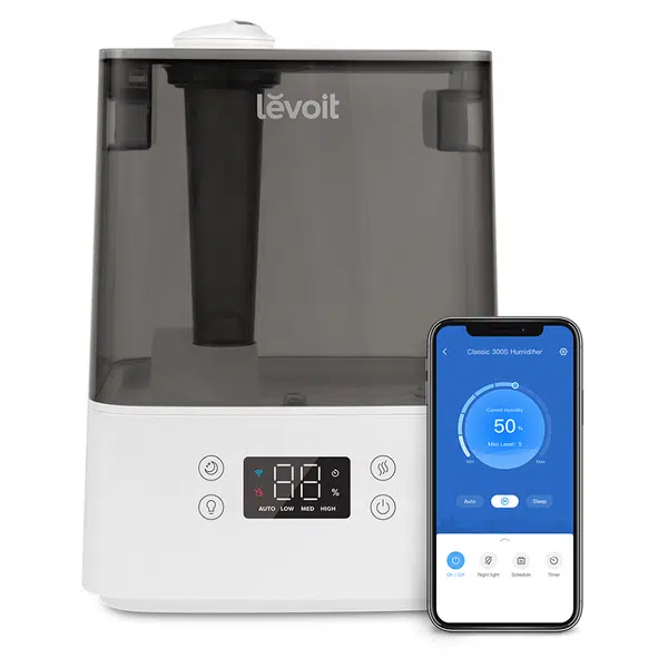 LEVOIT Classic 300S Smart chytrý zvlhčovač vzduchu šedý 6 litrů