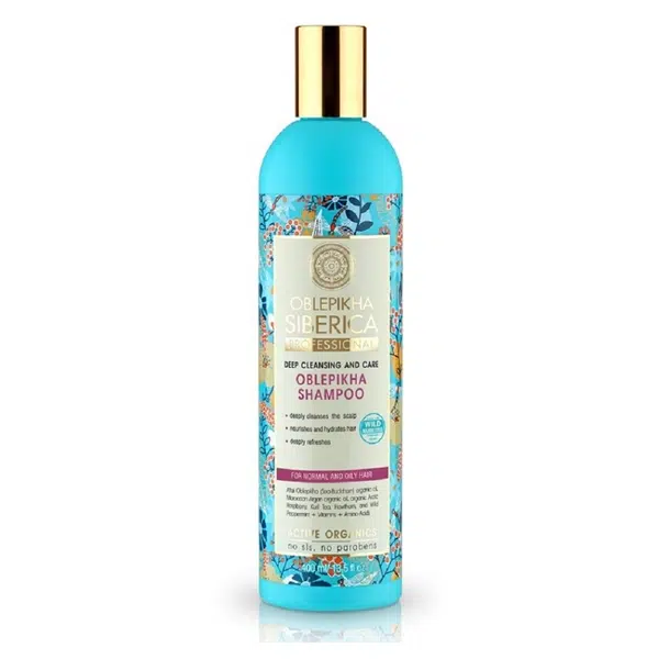 NATURA SIBERICA Rakytníkový šampón pro normální a mastné vlasy 400 ml