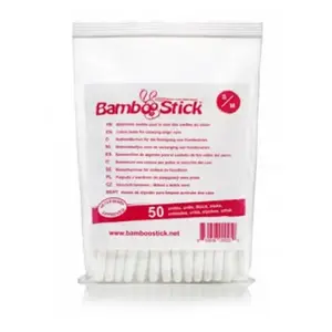 BAMBOOSTICK Vatové tyčinky pro čištění uší psů S/M 50 ks