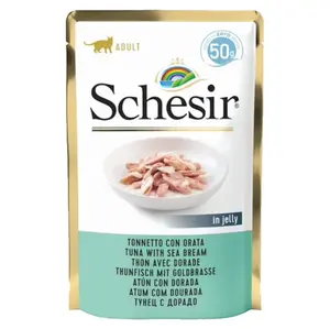 SCHESIR Kapsička pro kočky tuňák a pražma 50 g