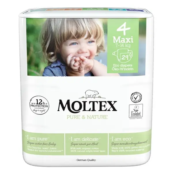 MOLTEX Pure & Nature Maxi 7-14 kg  29 kusů