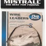 Mistrall ocelové lanko wire leaders 25 cm-7 kg