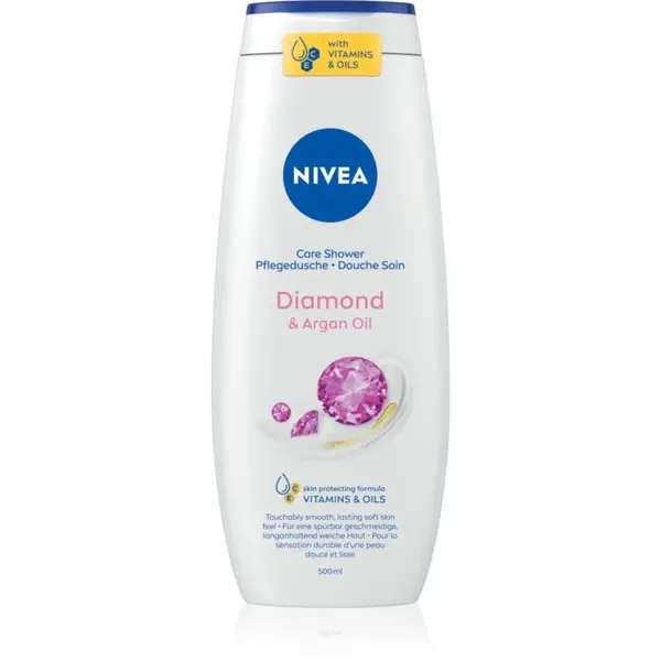 NIVEA Diamond & Argan Oil pečující sprchový gel 500 ml