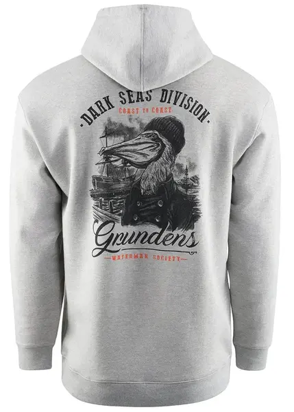 Grundéns mikina dark seas x grundens portsmith hoodie athletic heater - s