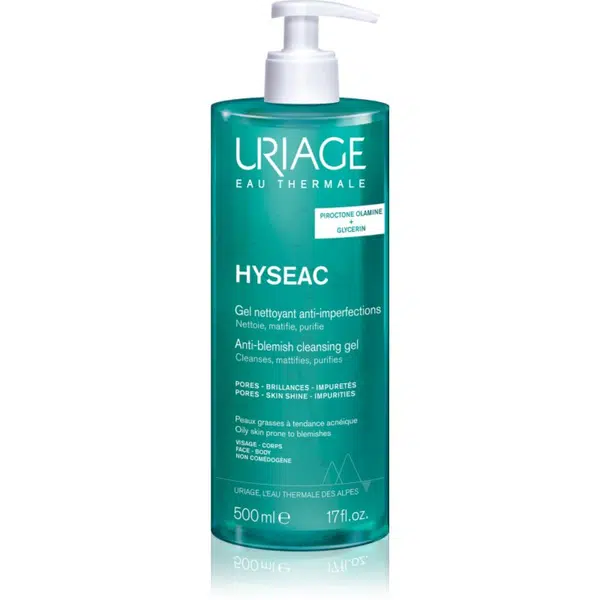 Uriage Hyseac Cleansing Gel jemný čisticí gel na obličej a tělo 500 ml
