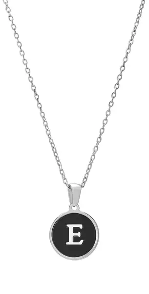 Troli Originální ocelový náhrdelník s písmenem E