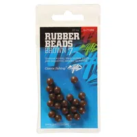 Giants fishing gumové kuličky rubber beads transparent brown -5 mm