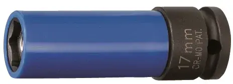 Nástrčné hlavice úderové s magnetem, 1/2", s krytkou na ALU, 17-21 mm - JONNESWAY Velikost: 17 mm