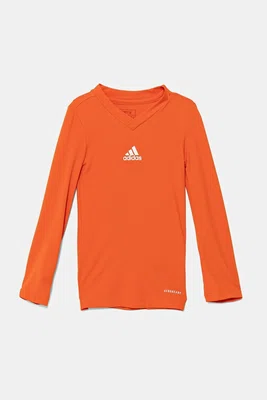 Dětské tričko s dlouhým rukávem adidas Performance oranžová barva, GN7511