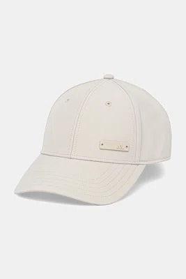Kšiltovka adidas BB CAP LT MET béžová barva, hladká, JF8487