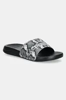 Pantofle Puma Popcat 20 Snake Chic dámské, stříbrná barva, 401706