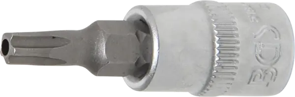 BGS technic Hlavice zástrčné 1/4" Torx TS, pěticípé s otvorem (různé velikosti) - BGS Profil: Torx, Velikost: TS25