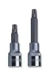 Zástrčné hlavice Torx, 1/2", velikosti T20-T70, délka 100 mm - JONNESWAY Velikost: T60