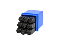 GEKO Razicí matrice čísel - raznice, 4 mm, sada 9 kusů Velikost: 10 mm
