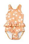 Jednodílné plavky pro miminko Liewood Amina Baby Printed Swimsuit oranžová barva, LW19981