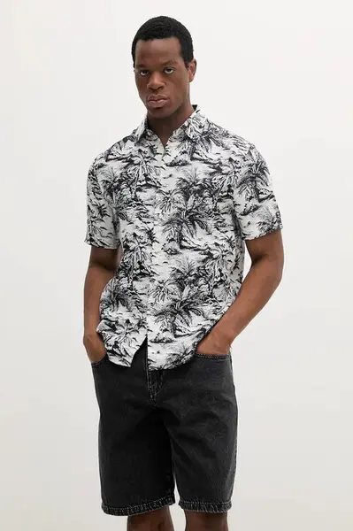 Lněná košile Tommy Hilfiger