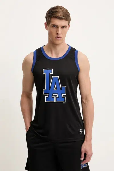 Tričko 47 brand MLB LA Dodgers černá barva, BB012PMAREX657801JK