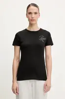 Bavlněné tričko Puma dámské, černá barva, 684982