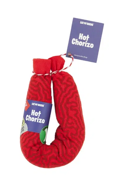 Ponožky Eat My Socks Hot Chorizo červená barva