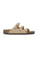 Nubukové pantofle Birkenstock Florida HEX béžová barva, 1029480